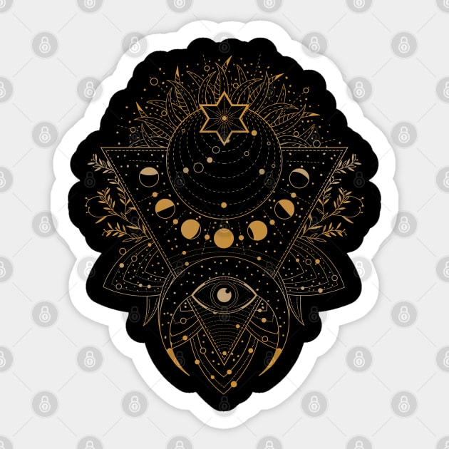 Sun and Moon | Cosmic Wedding Sticker by CelestialStudio